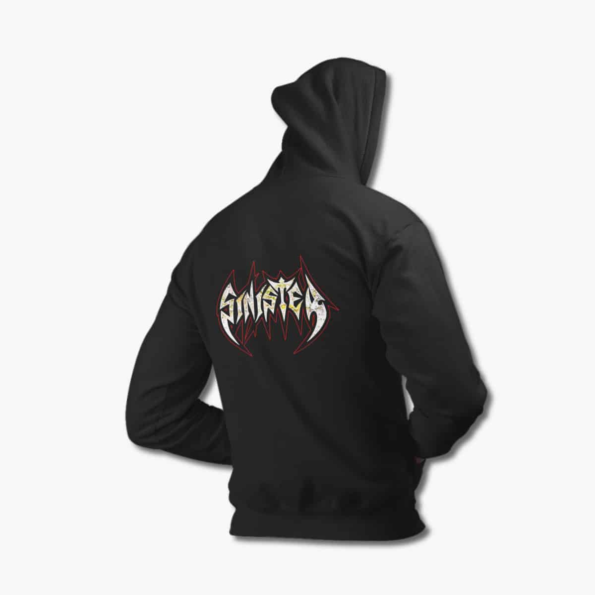 Sinister Hoodie, Sinister Logo Black Hoodie, Death Metal Merchandise
