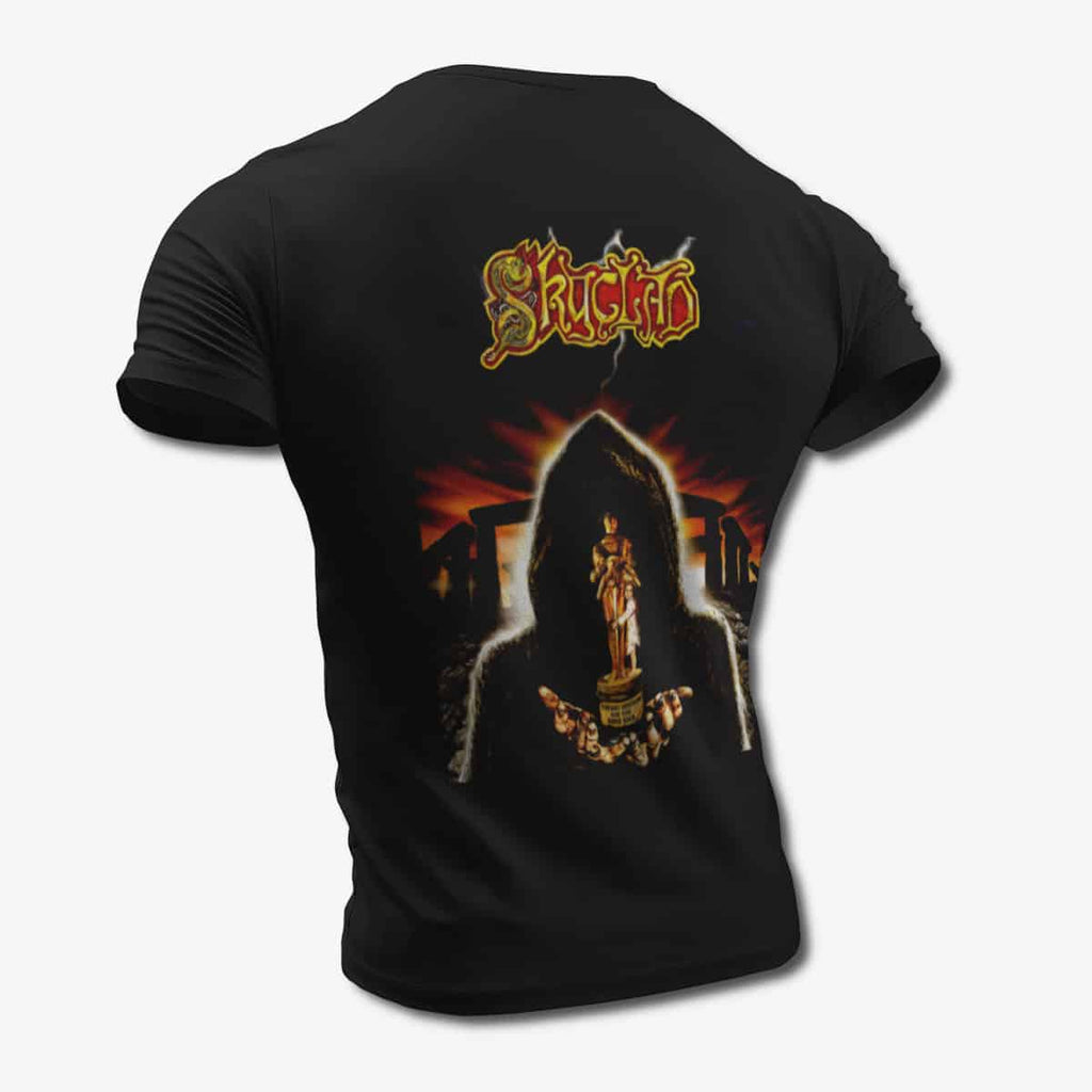 Skyclad T-Shirt, Skyclad A Burnt Offering For The Bone Idol Black Tee Shirt, Folk Metal Merchandise