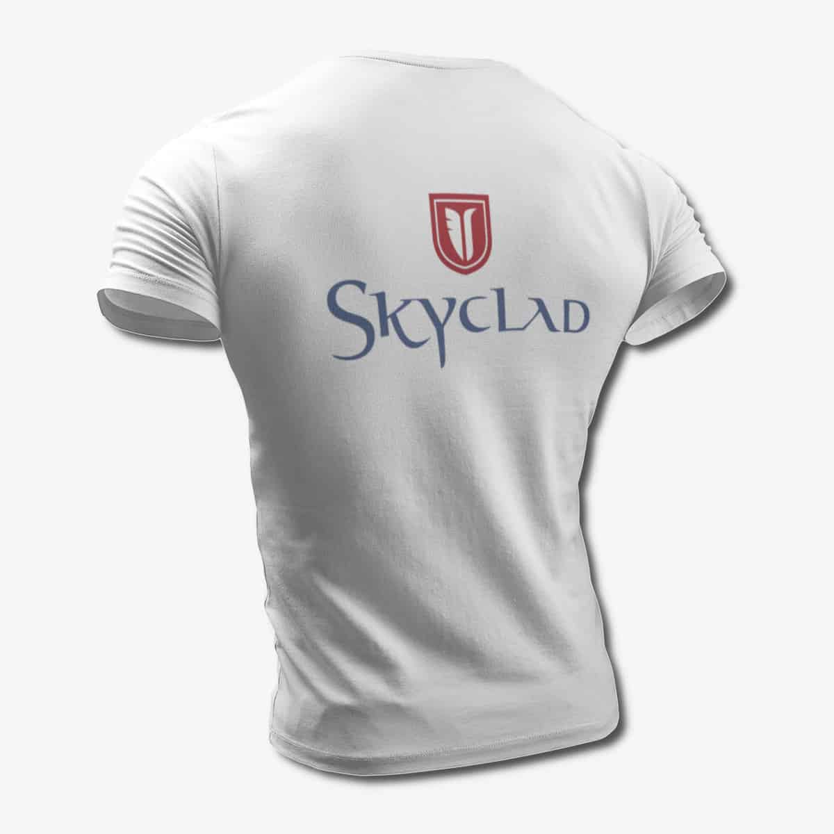 Skyclad T-Shirt, Skyclad Logo White Tee Shirt, Folk Metal Merchandise