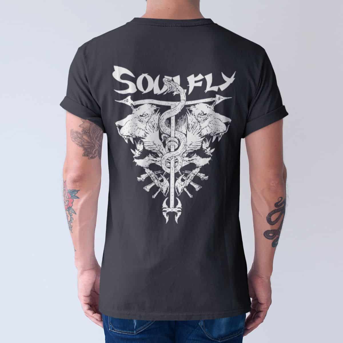 Soulfly Band T-Shirt, Soulfly Artwork Tee Shirt, Thrash Metal Merchandise