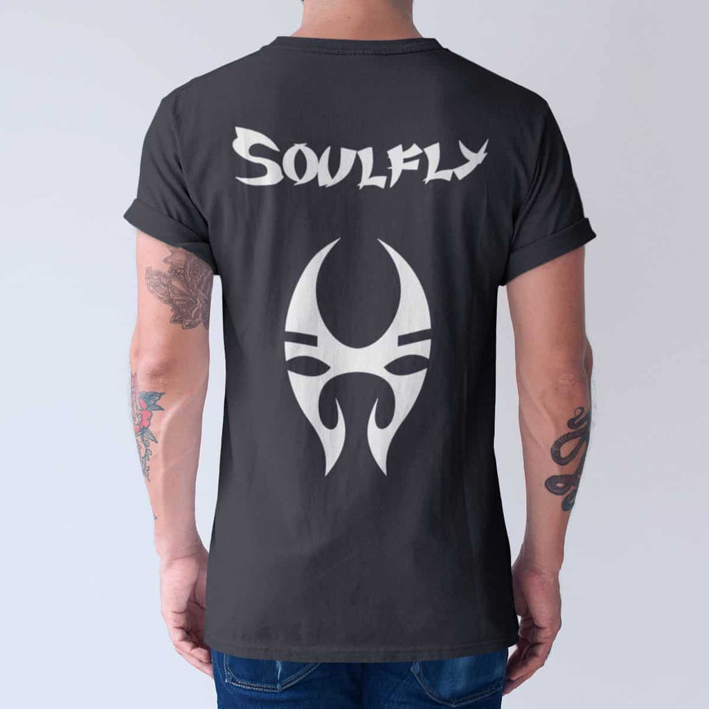 Soulfly Band T-Shirt, Soulfly Logo Tee Shirt, Thrash Metal Merchandise