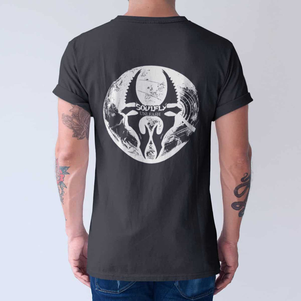 Soulfly Band T-Shirt, Soulfly Unleash Artwork Tee Shirt, Thrash Metal Merchandise