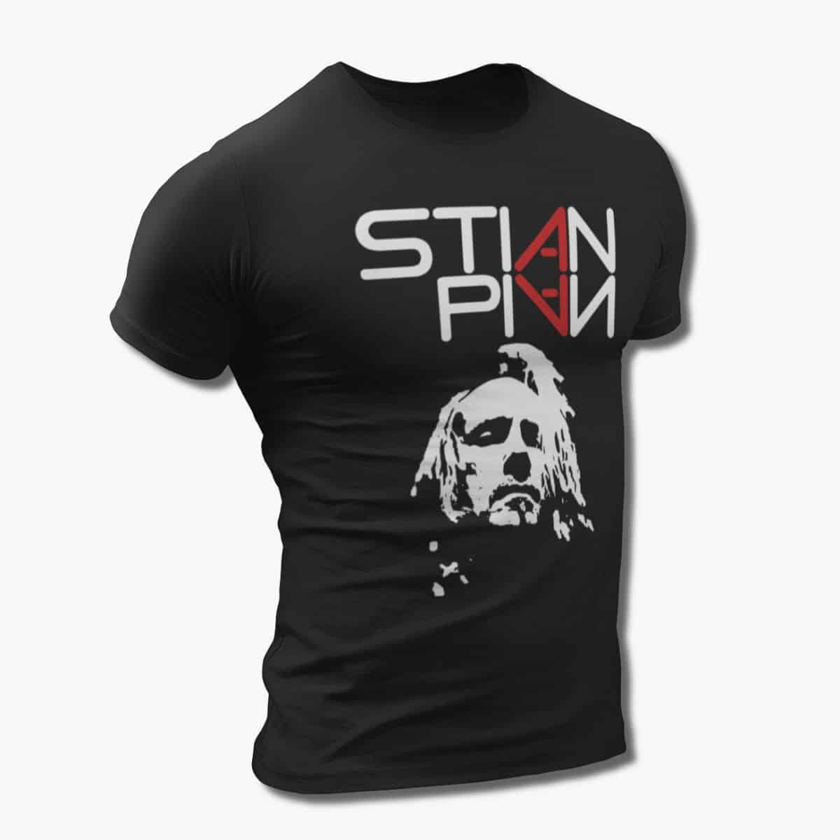 Stian Pian T-Shirt, Stian Pian Artwork Black Tee Shirt, Melodic Rock, Hard Rock Merchandise