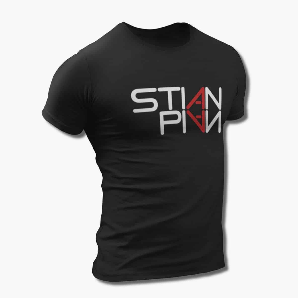 Stian Pian T-Shirt, Stian Pian Logo Black Tee Shirt, Melodic Rock, Hard Rock Merchandise