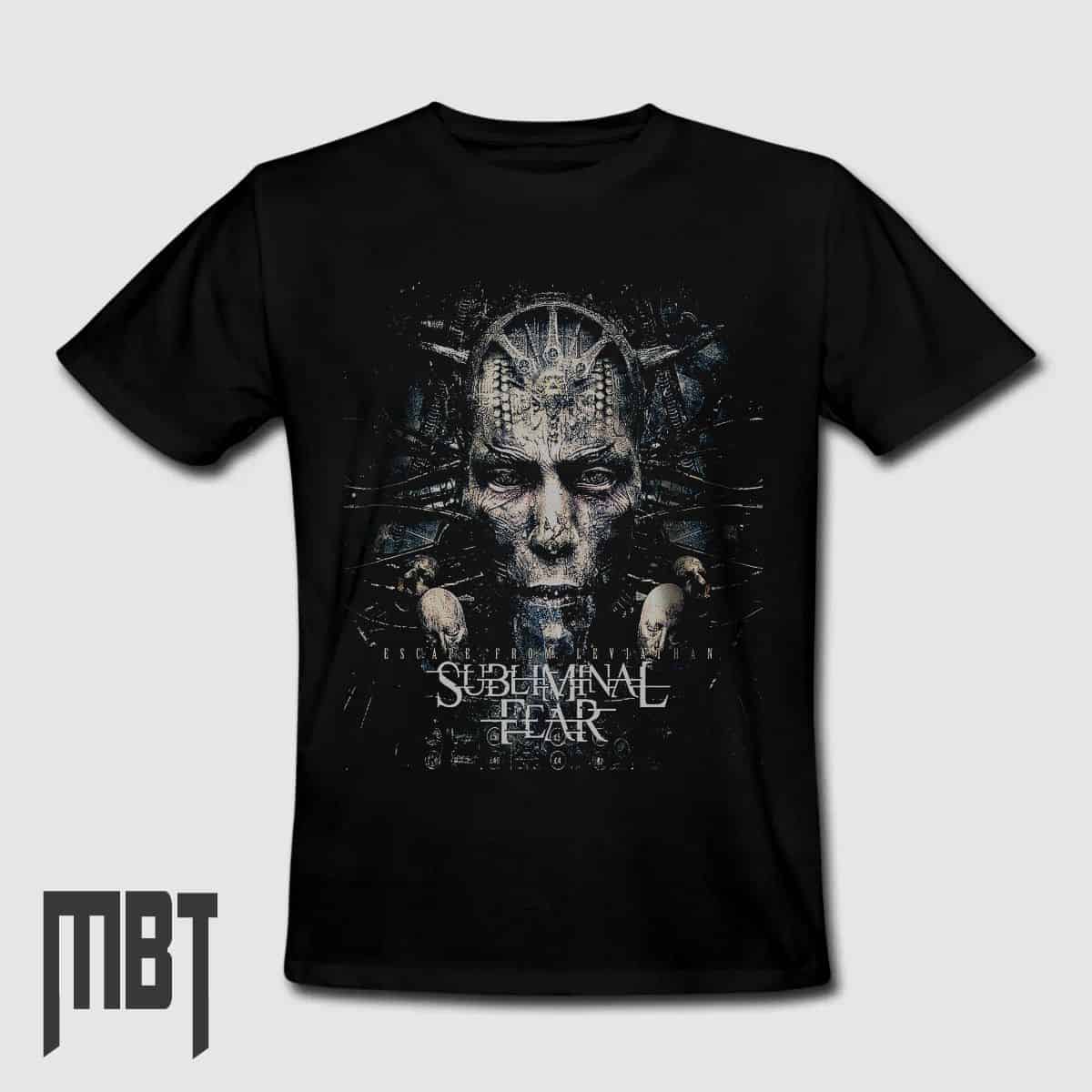 Subliminal Fear T-Shirt, Subliminal Fear Escape From Leviathan Tee-Shirt, Metal Merch