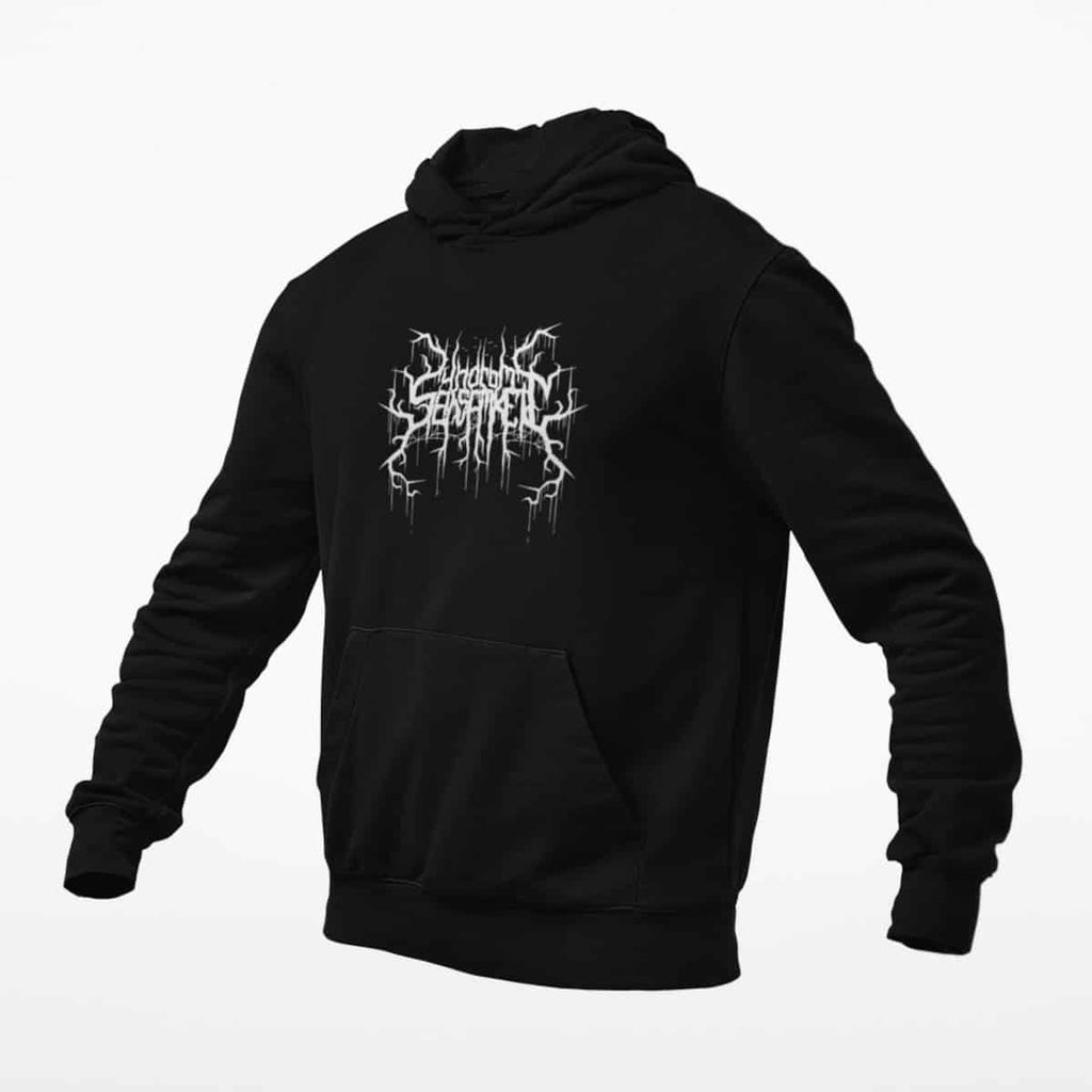Syndrom Einsamkeit Hoodie, Syndrom Einsamkeit Logo Black Hoodie, Depressive Black Metal Merchandise