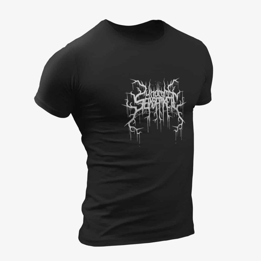 Syndrom Einsamkeit T-Shirt, Syndrom Einsamkeit Logo Black T-Shirt, Depressive Black Metal Merchandise