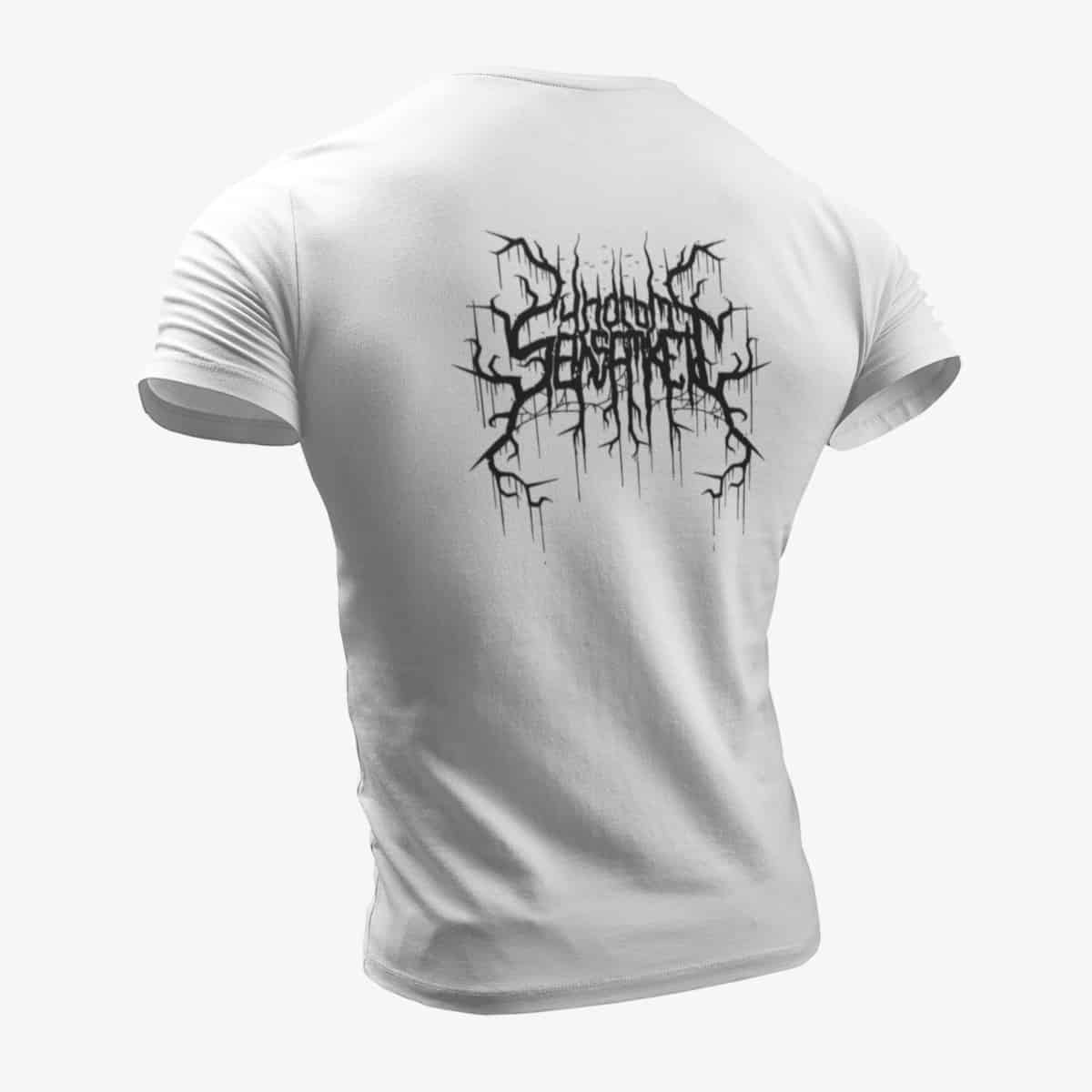 Syndrom Einsamkeit T-Shirt, Syndrom Einsamkeit Logo White T-Shirt, Depressive Black Metal Merchandise