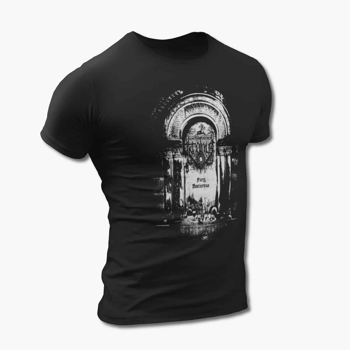 TOMB T-Shirt, TOMB Fury Nocturnus Artwork Black Tee Shirt, Black Metal Merchandise