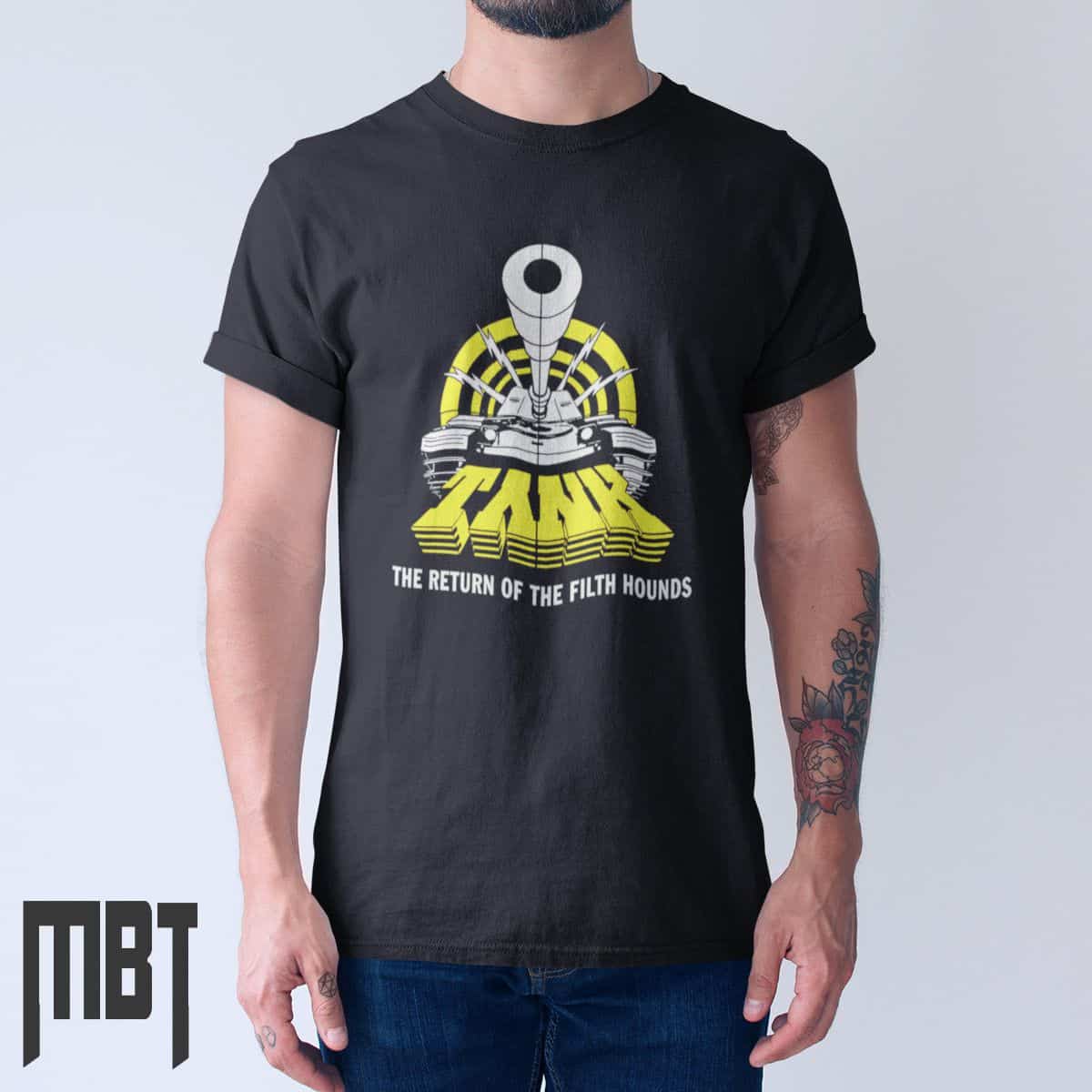 Tank T-Shirt, Tank The Return of the Filth Hounds Tee-Shirt, NWOBHM, Metal Merch