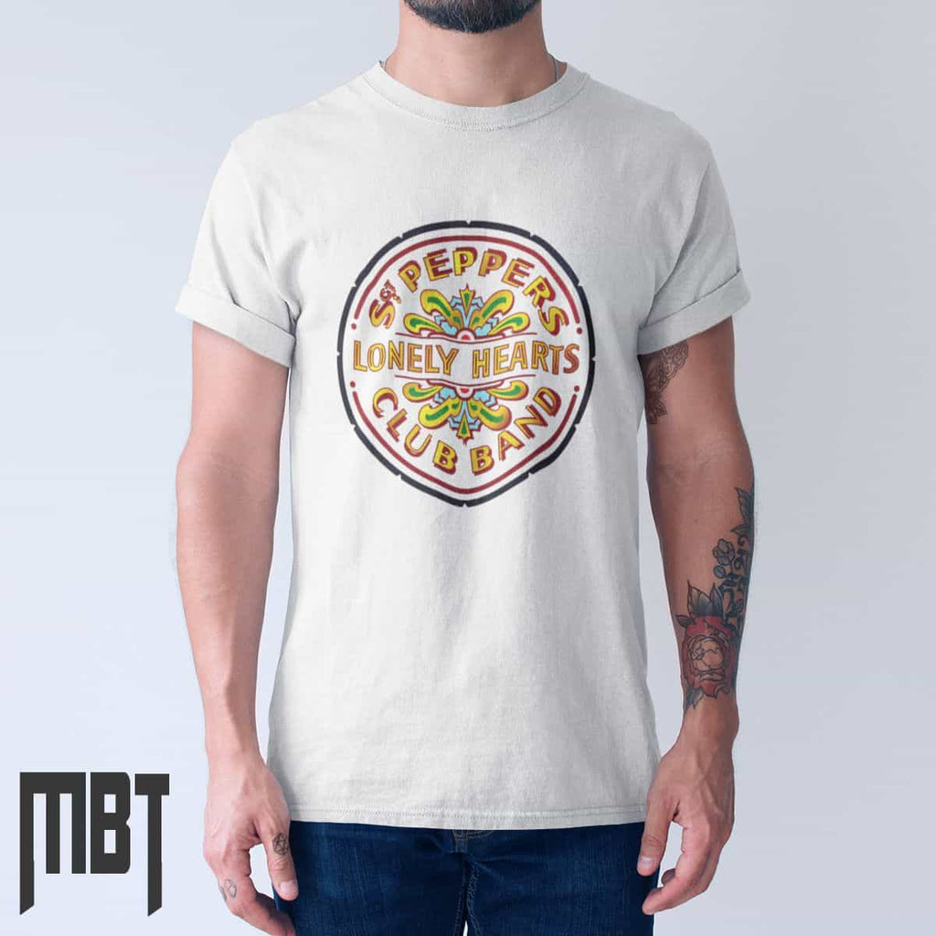 The Beatles T-Shirt, The Beatles Lonely Hearts Cover Tee-Shirt, Rock Merch