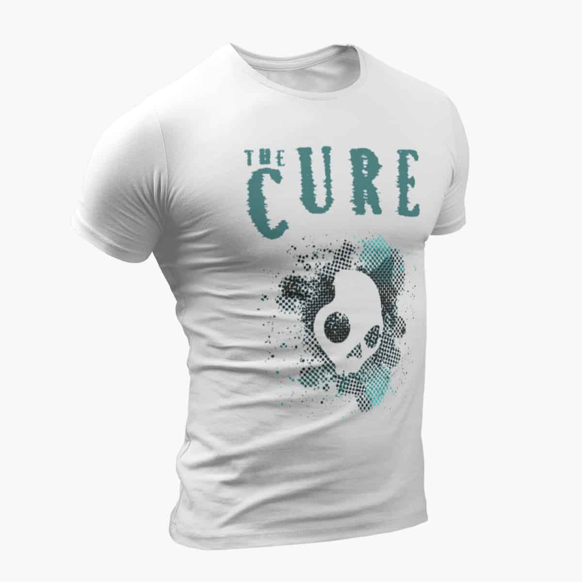 The Cure T-Shirt, The Cure Band White T-Shirt, Gothic Rock Merchandise
