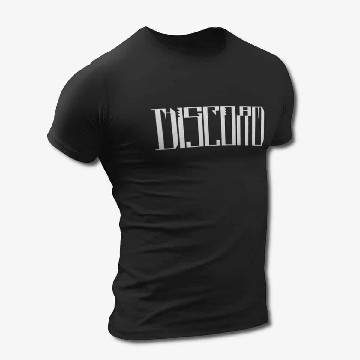The Great Discord T-Shirt, Discord Logo Black Tee Shirt, Progressive Metal Merchandise