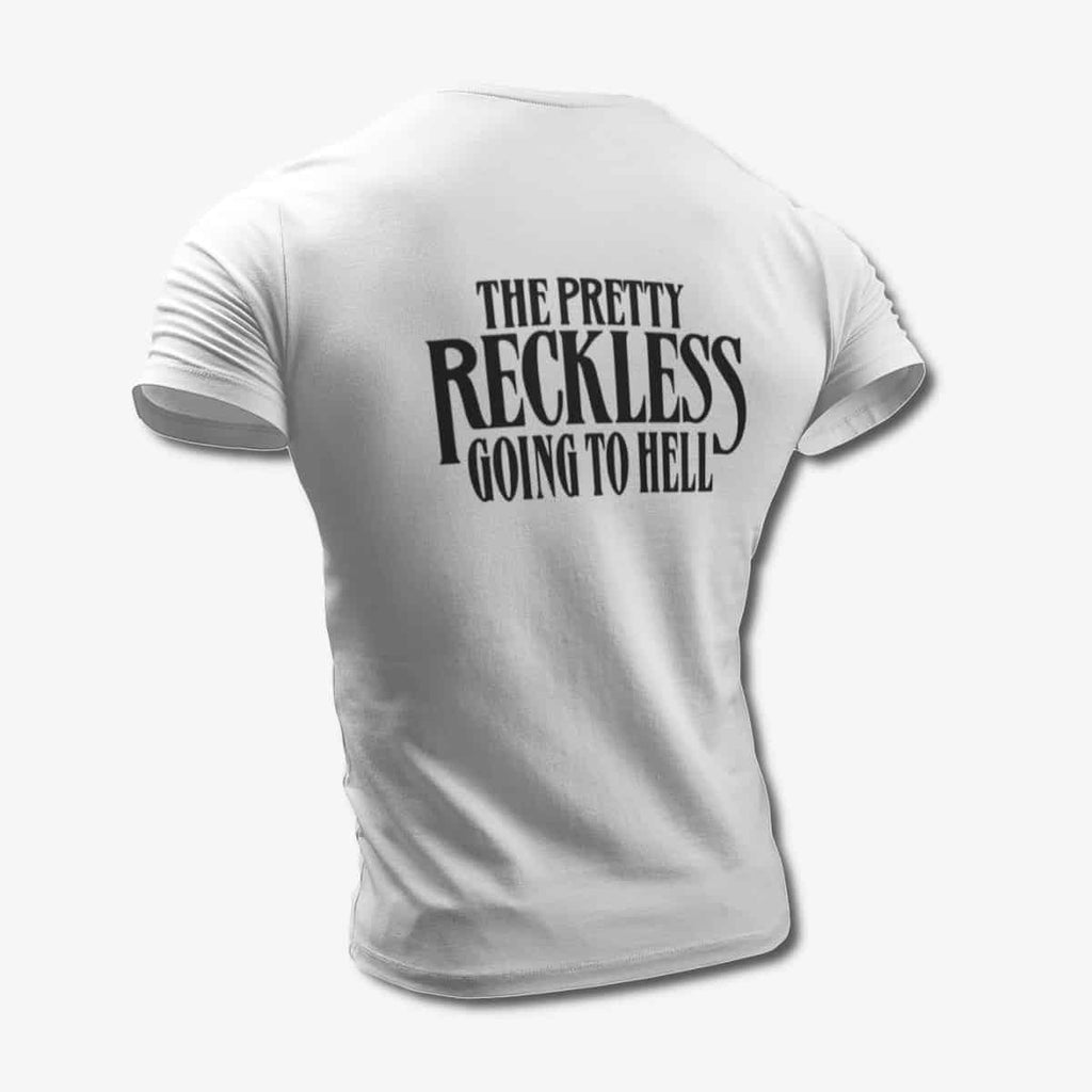 The Pretty Reckless T-Shirt, Pretty Reckless Going To Hell White Tee Shirt, Hard Rock Merchandise