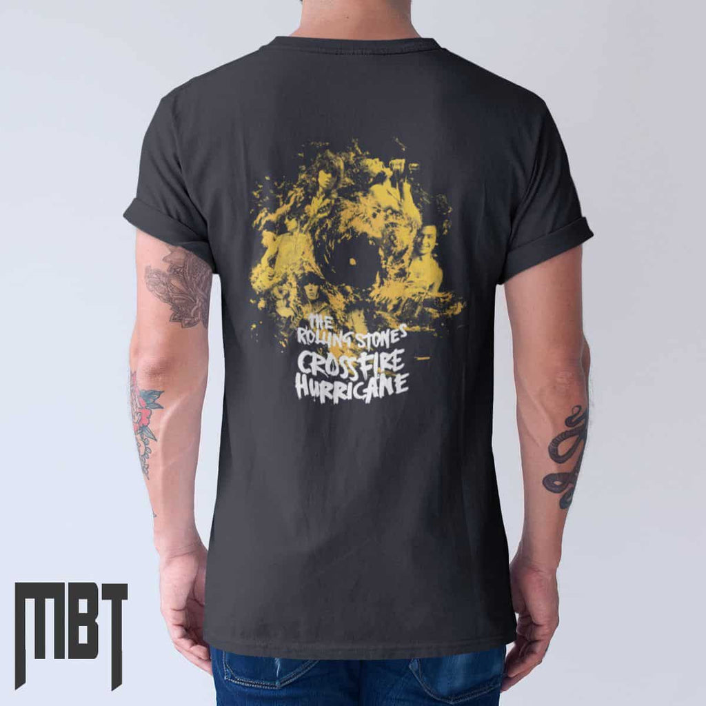 The Rolling Stones T-Shirt, The Rolling Stones Crossfire Hurricane Cover Tee-Shirt, Rock Merch