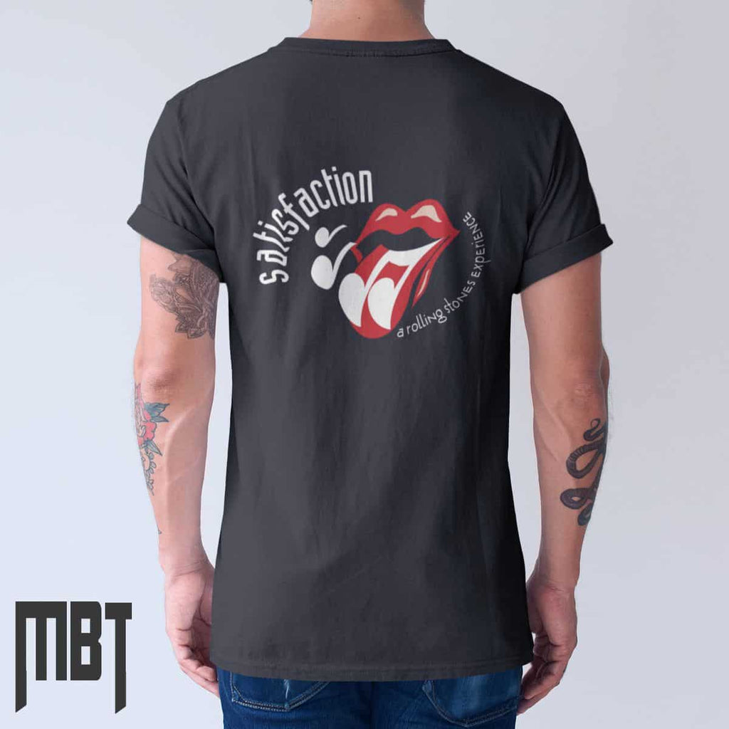 The Rolling Stones T-Shirt, The Rolling Stones Satisfaction Cover Tee-Shirt, Rock Merch
