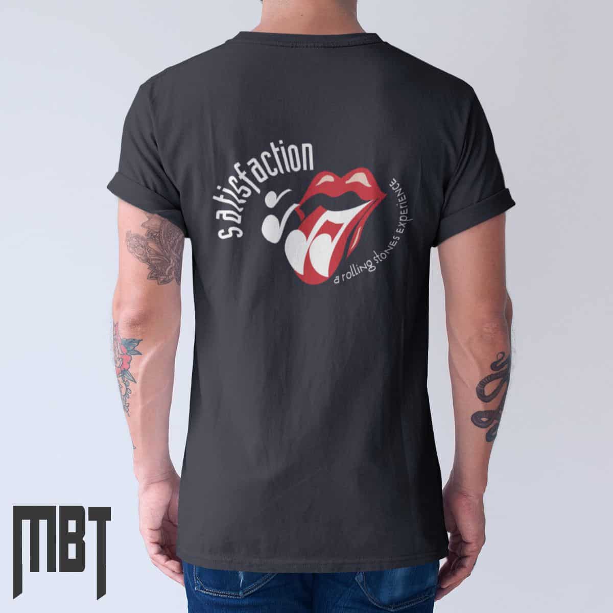 The Rolling Stones T-Shirt, The Rolling Stones Satisfaction Cover Tee-Shirt, Rock Merch