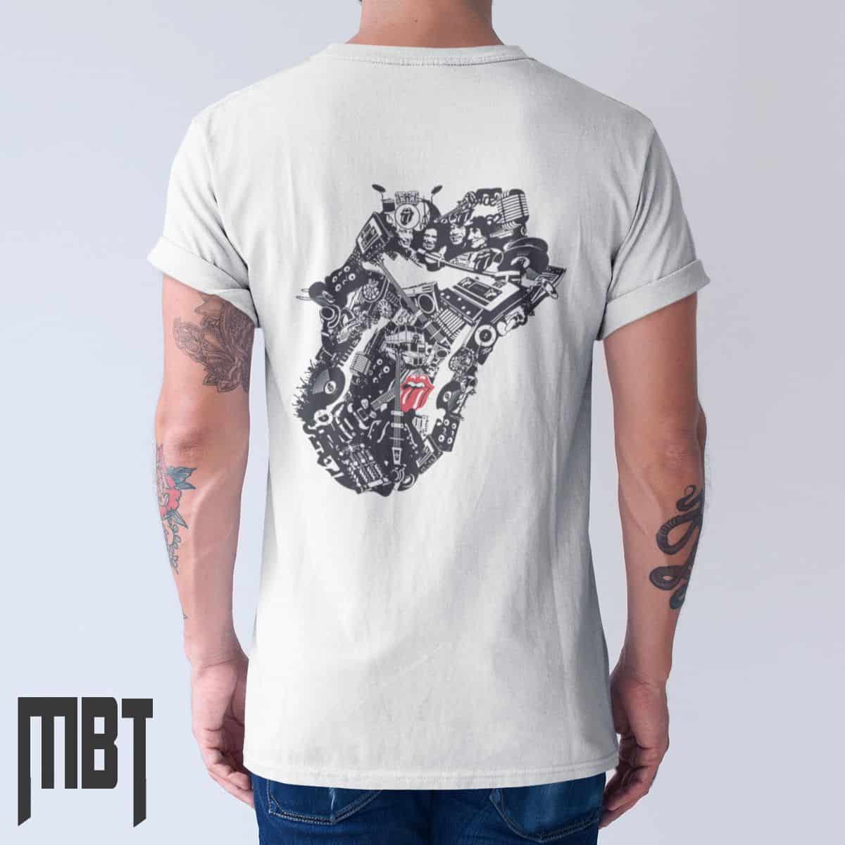 The Rolling Stones T-Shirt, The Rolling Stones Satisfaction Cover Tee-Shirt, Rock Merch