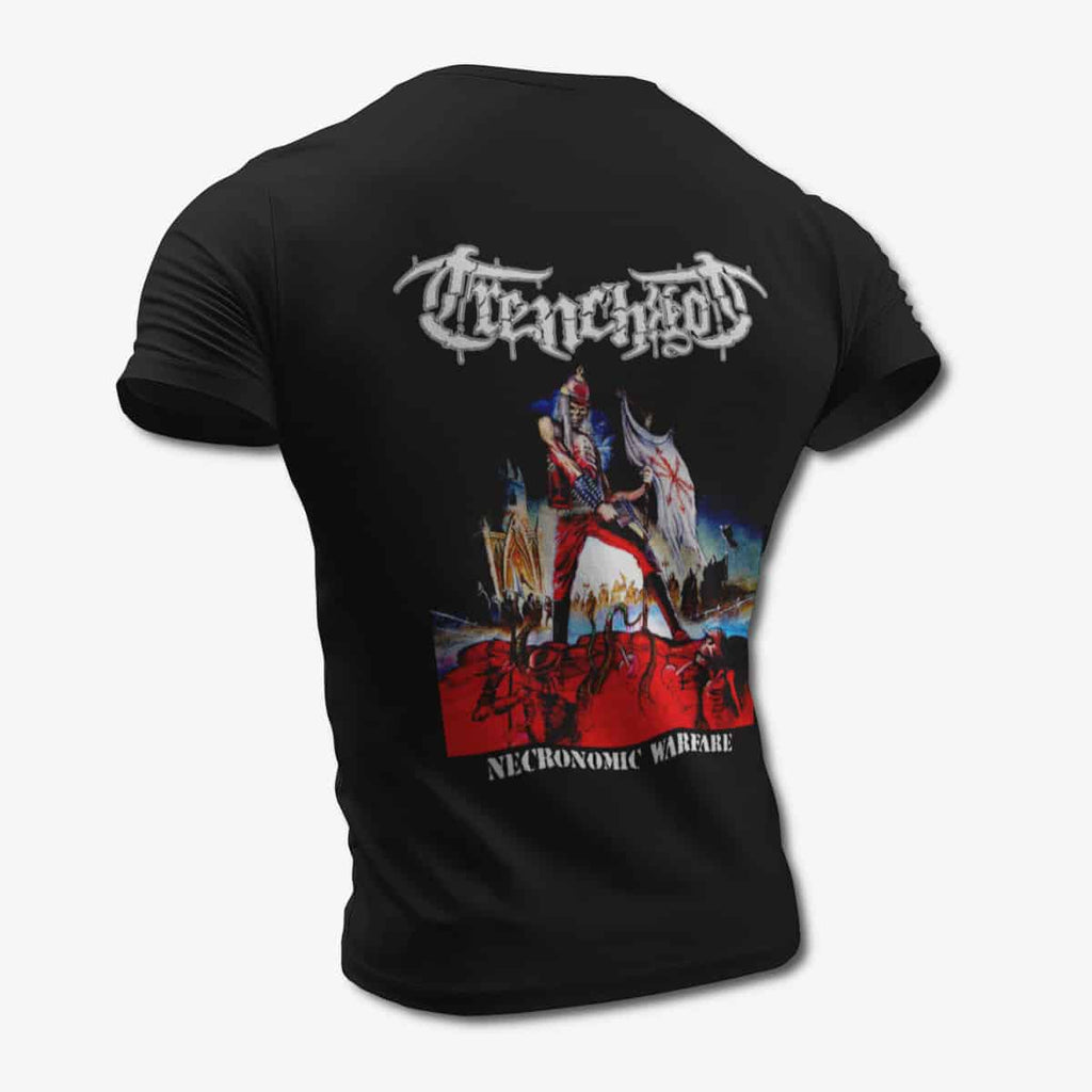 TrenchRot T-Shirt, TrenchRot Necronomic Warfare Black Tee Shirt, Death Metal Merchandise