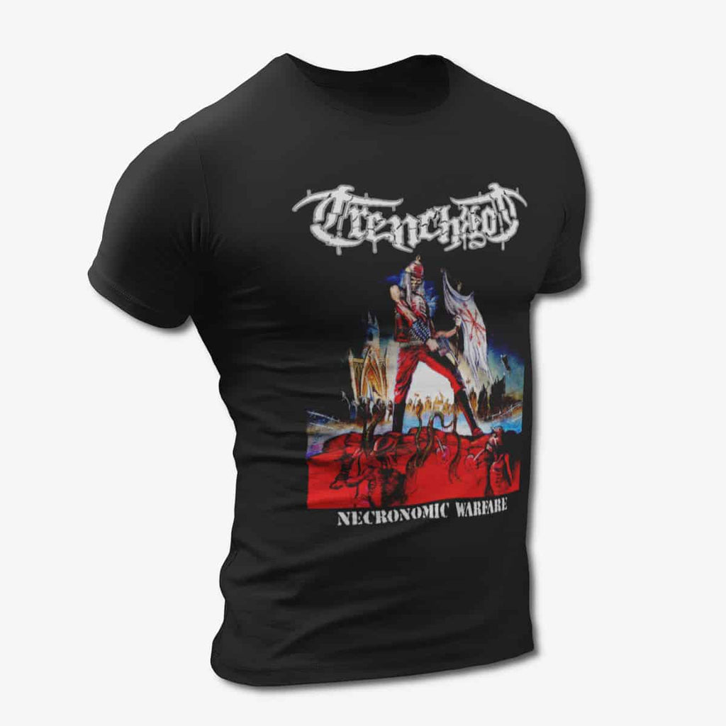 TrenchRot T-Shirt, TrenchRot Necronomic Warfare Black Tee Shirt, Death Metal Merchandise