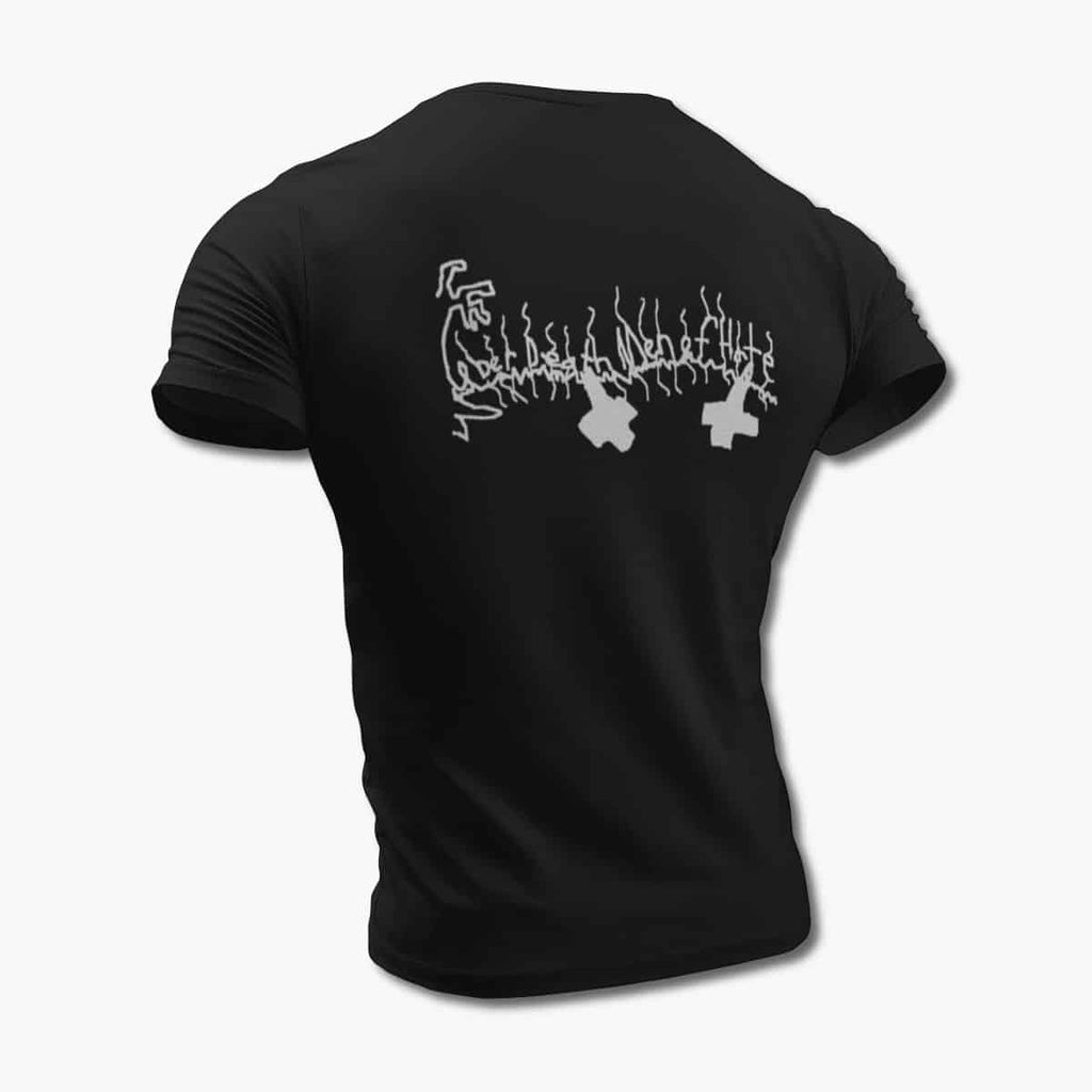 Uber Death Men of Hate T-Shirt, Uber Death Men of Hate Logo Black Tee Shirt, Thrash Metal Merchandise