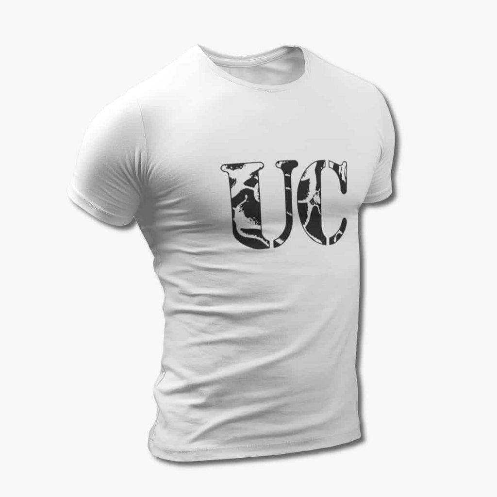 Uncle Chuck T-Shirt, Uncle Chuck Logo White Tee Shirt, Thrash Metal Merchandise