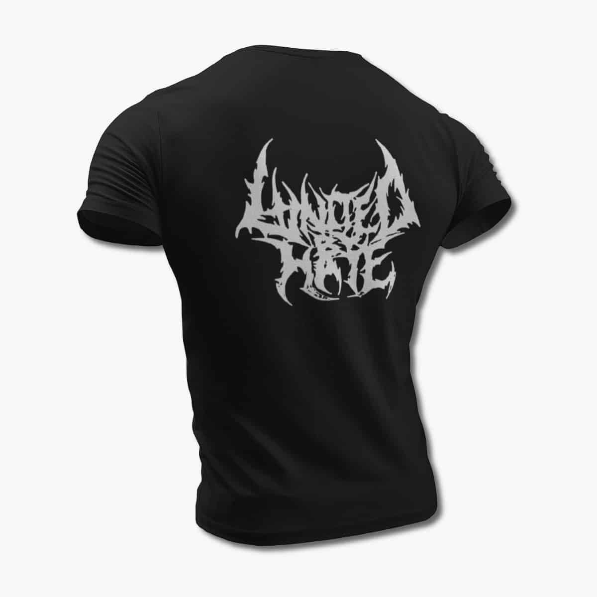 United by Hate T-Shirt, United by Hate Logo Black Tee Shirt, Death Metal Merchandise