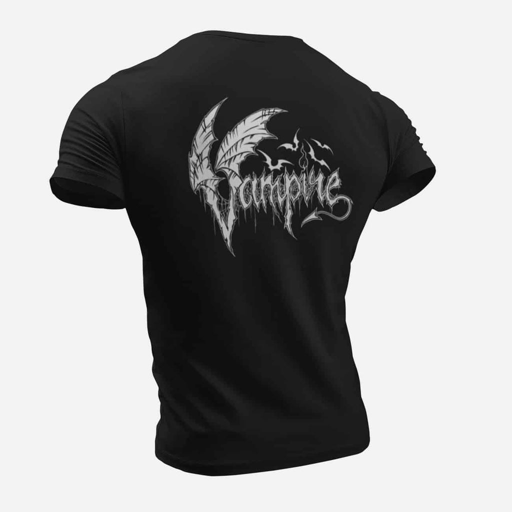 Vampire T-Shirt, Vampire Logo Black T-Shirt, Thrash Metal Merchandise