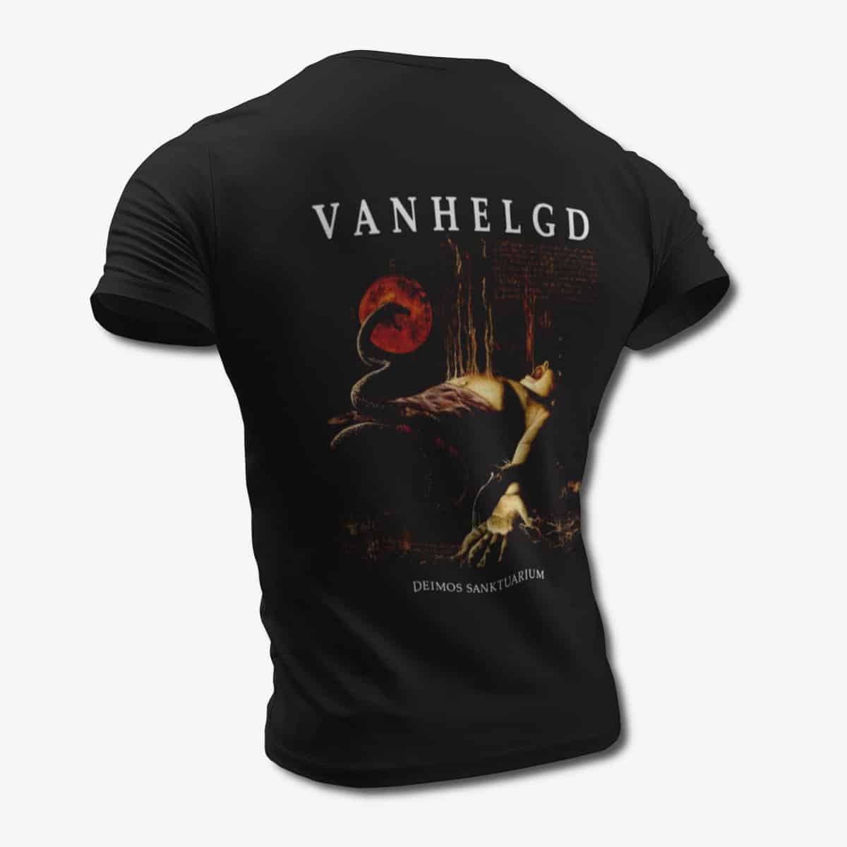 Vanhelgd T-Shirt, Vanhelgd Deimos Sanktuarium Black Tee Shirt, Death Metal Merchandise