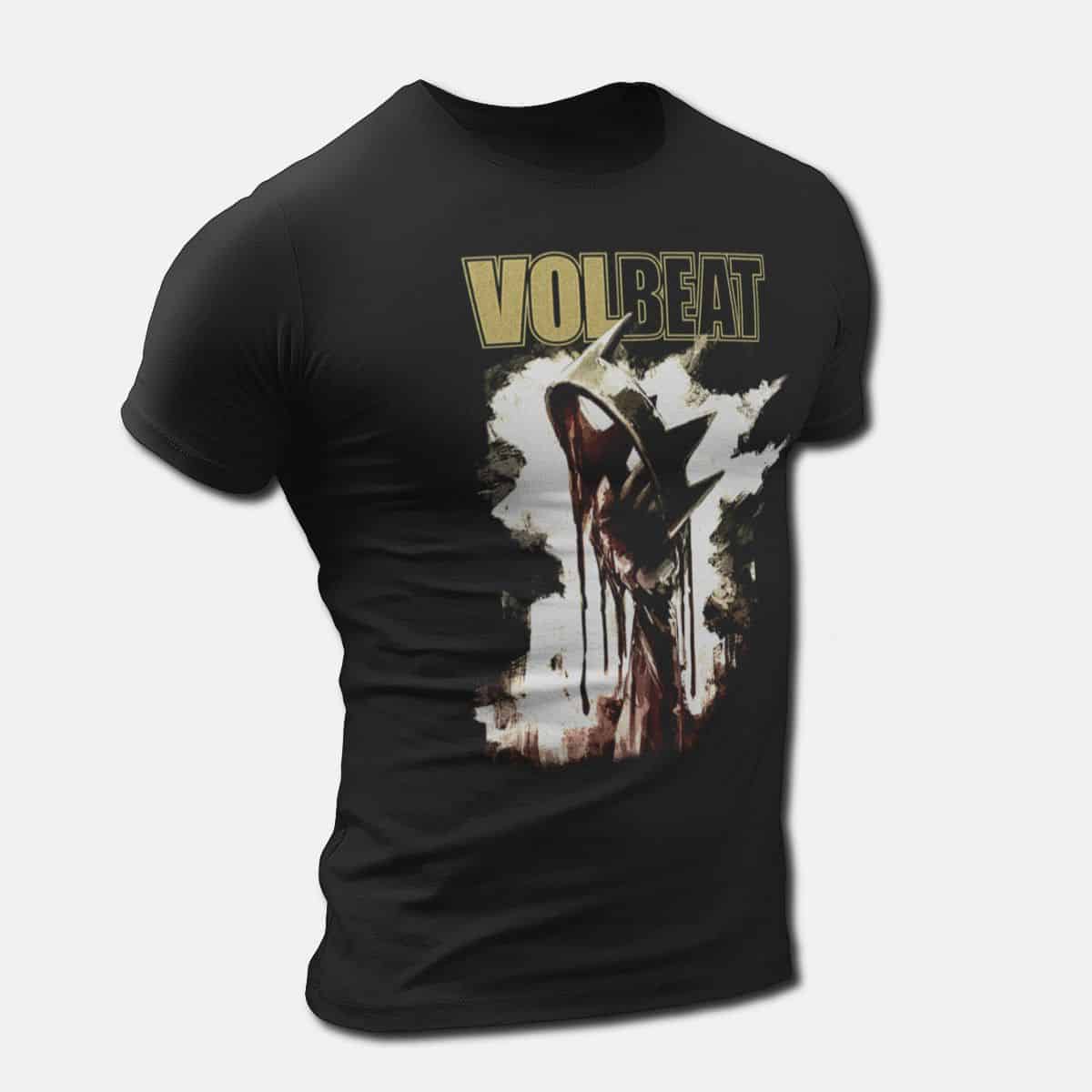 Volbeat T-Shirt, Volbeat The Devils Bleeding Crown Tee, Heavy Metal Merch