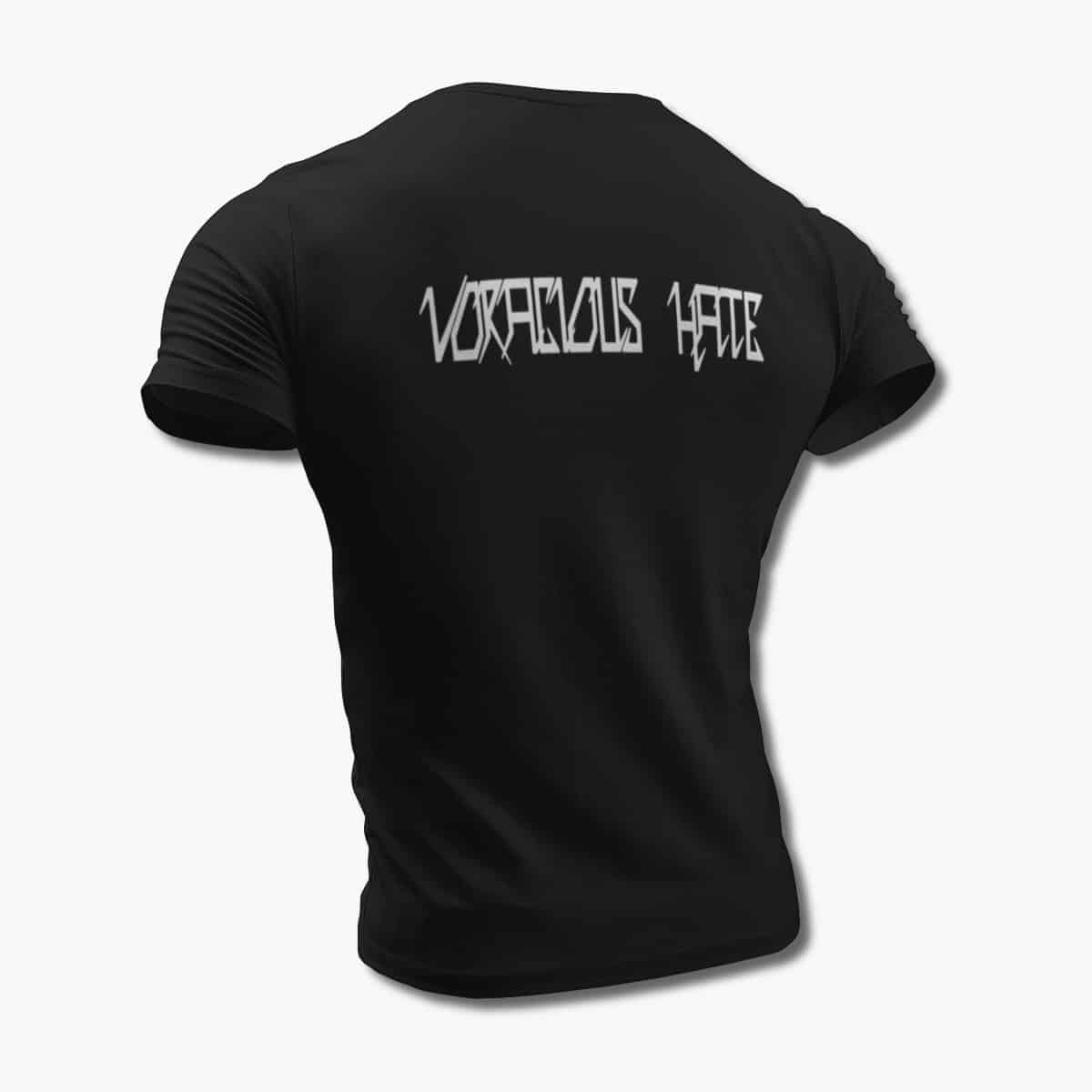 Voracious Hate T-Shirt, Voracious Hate Logo Black Tee Shirt, Death Metal Merchandise
