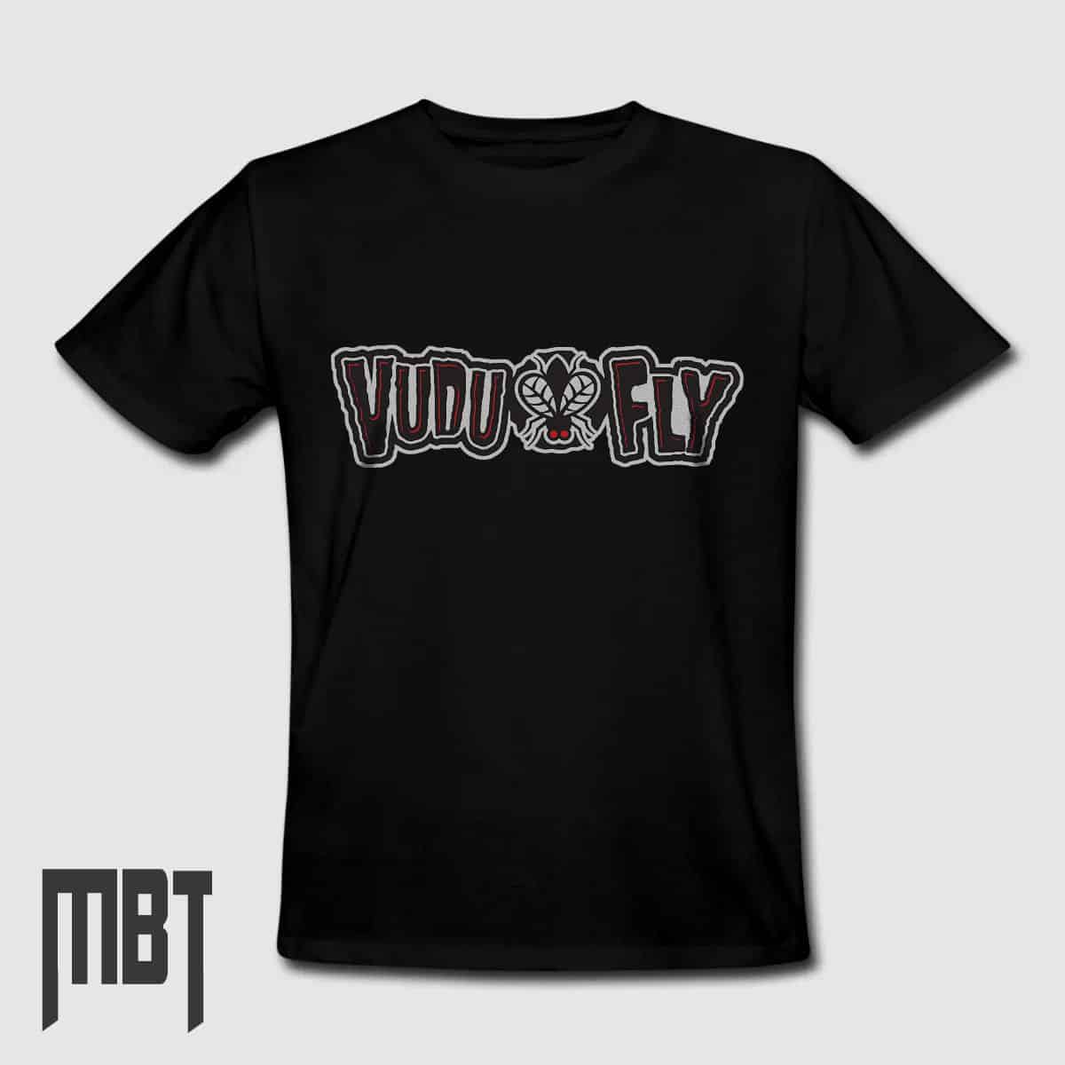Vudu Fly T-Shirt, Vudu Fly Band Logo Tee-Shirt, Hard Rock, Rock Merch