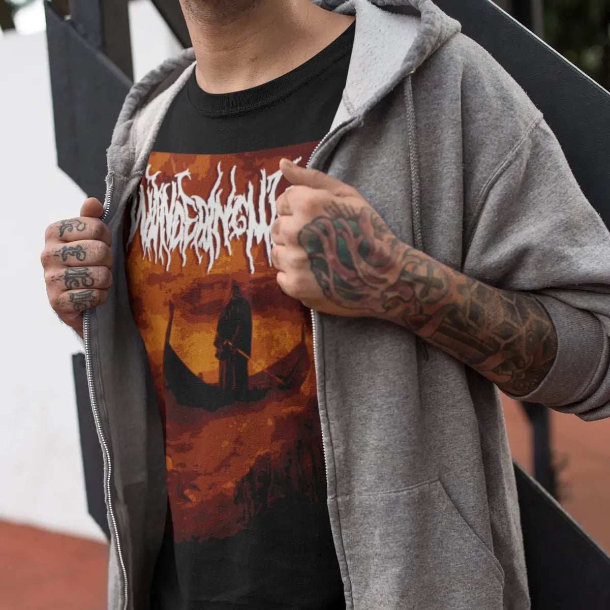Wandering Martyr T-Shirt, Wandering Martyr Artwork Black T-Shirt