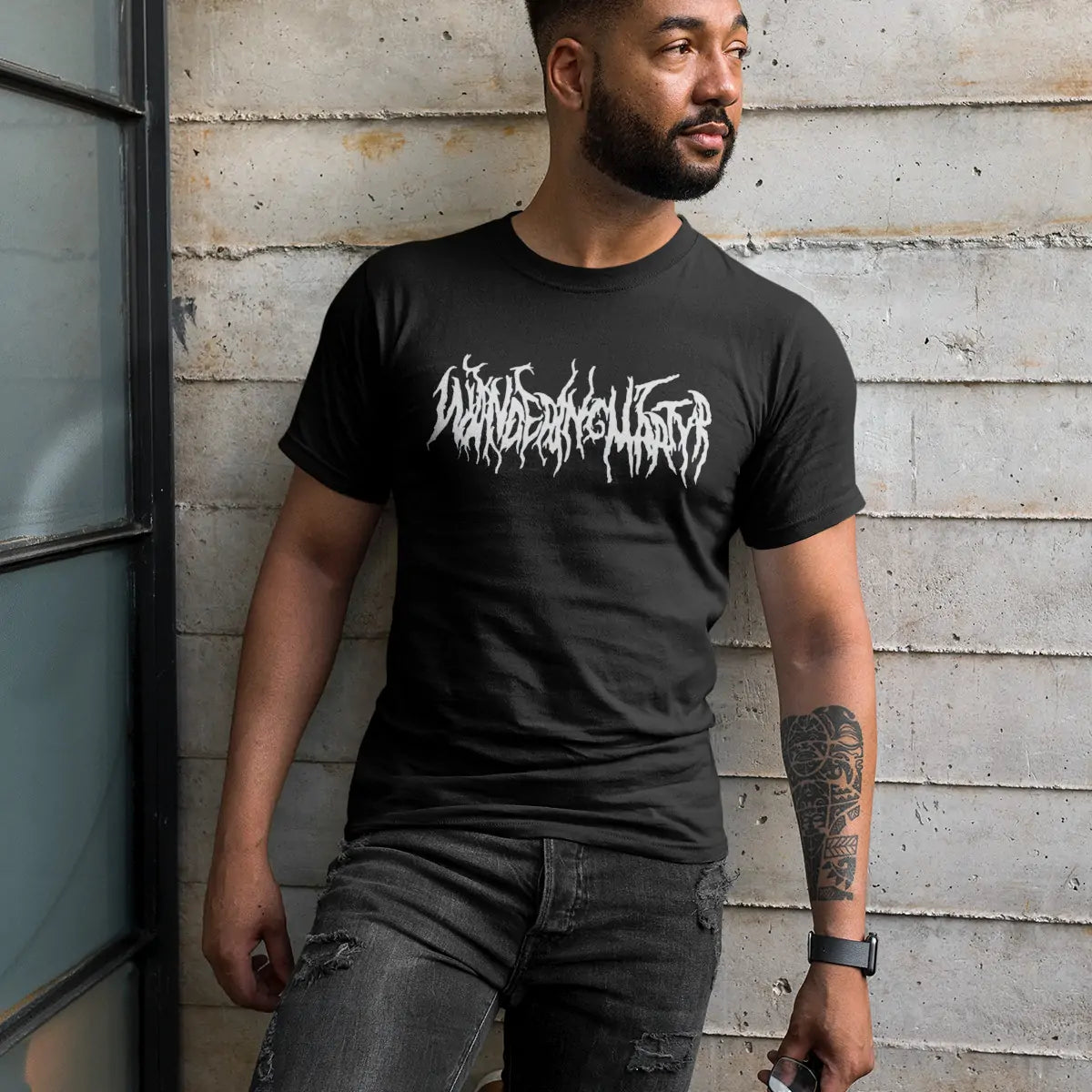 Wandering Martyr T-Shirt, Wandering Martyr Logo Black T-Shirt