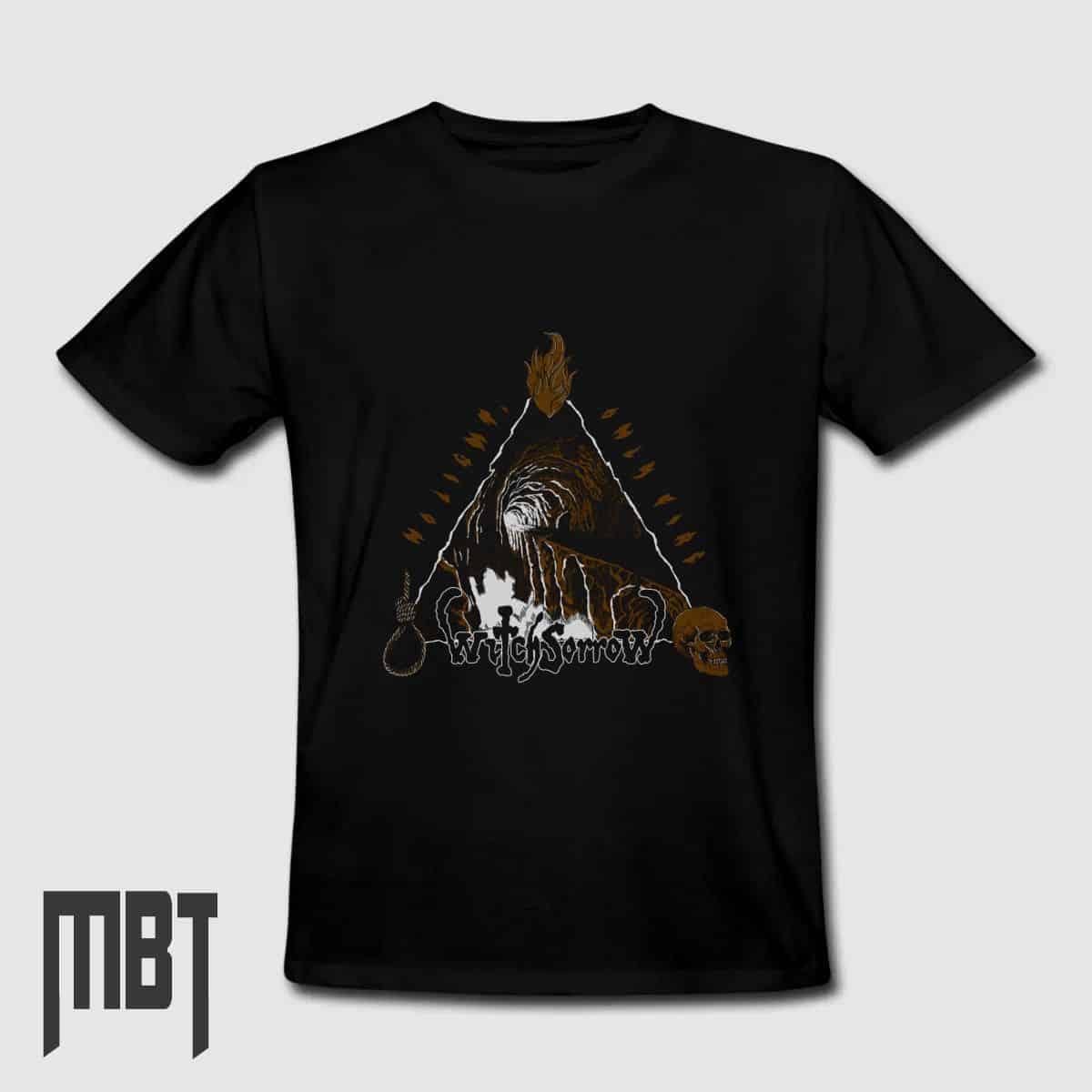 Witchsorrow T-Shirt, Witchsorrow No Light Only Fire Tee-Shirt, Metal Merch