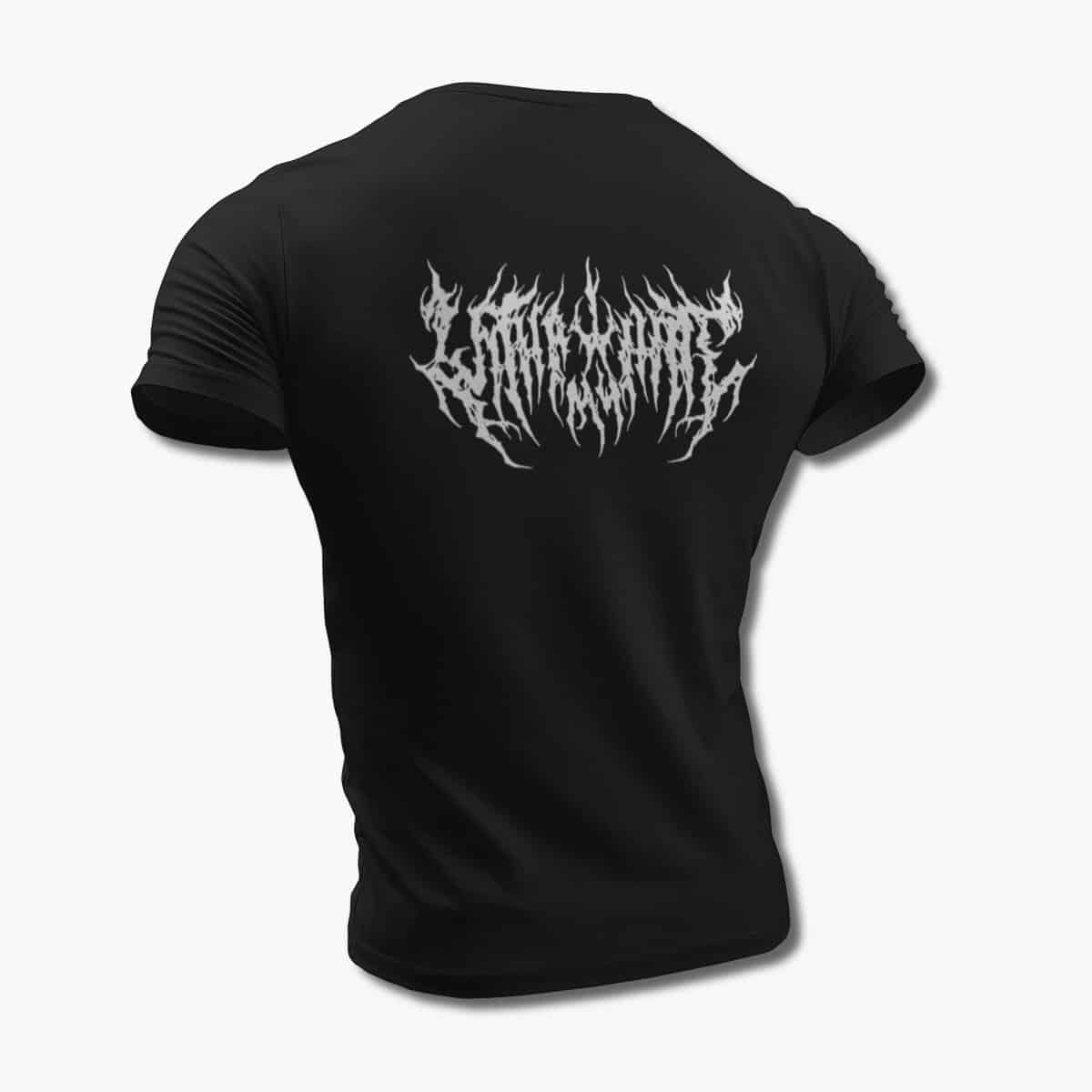 With All My Hate T-Shirt, With All My Hate Logo Black Tee Shirt, Brutal Death Metal Merchandise