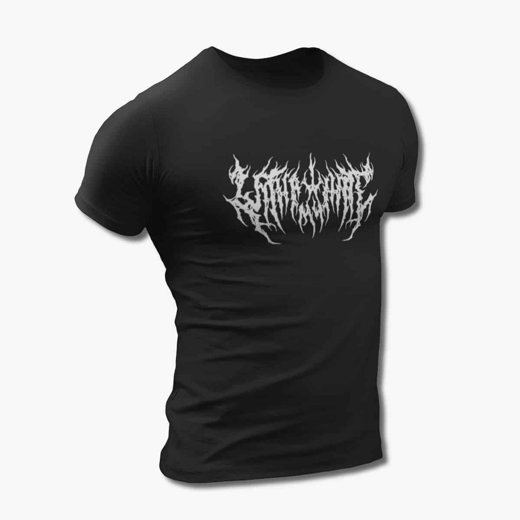 With All My Hate T-Shirt, With All My Hate Logo Black Tee Shirt, Brutal Death Metal Merchandise