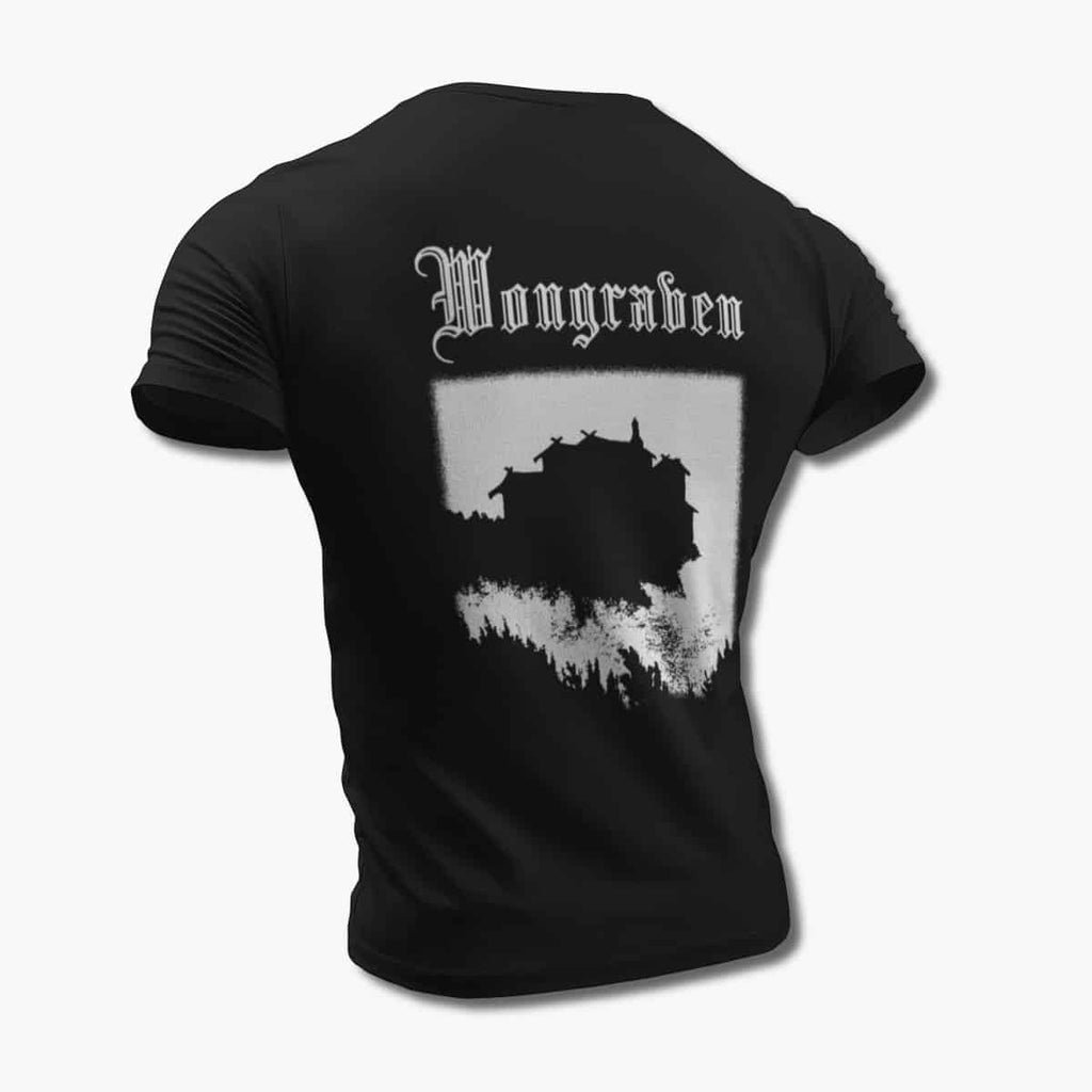 Wongraven T-Shirt, Wongraven Fjelltronen Black Tee Shirt, Folk Metal Merchandise
