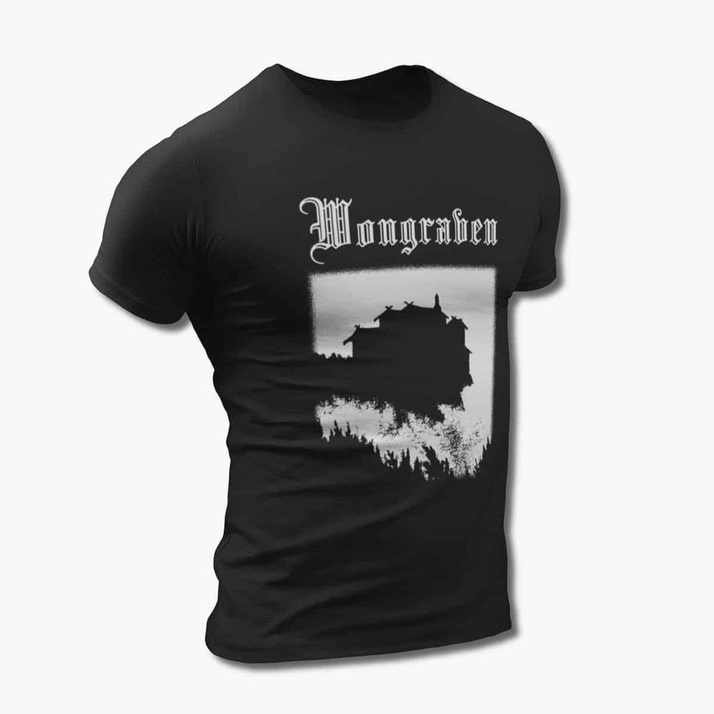 Wongraven T-Shirt, Wongraven Fjelltronen Black Tee Shirt, Folk Metal Merchandise