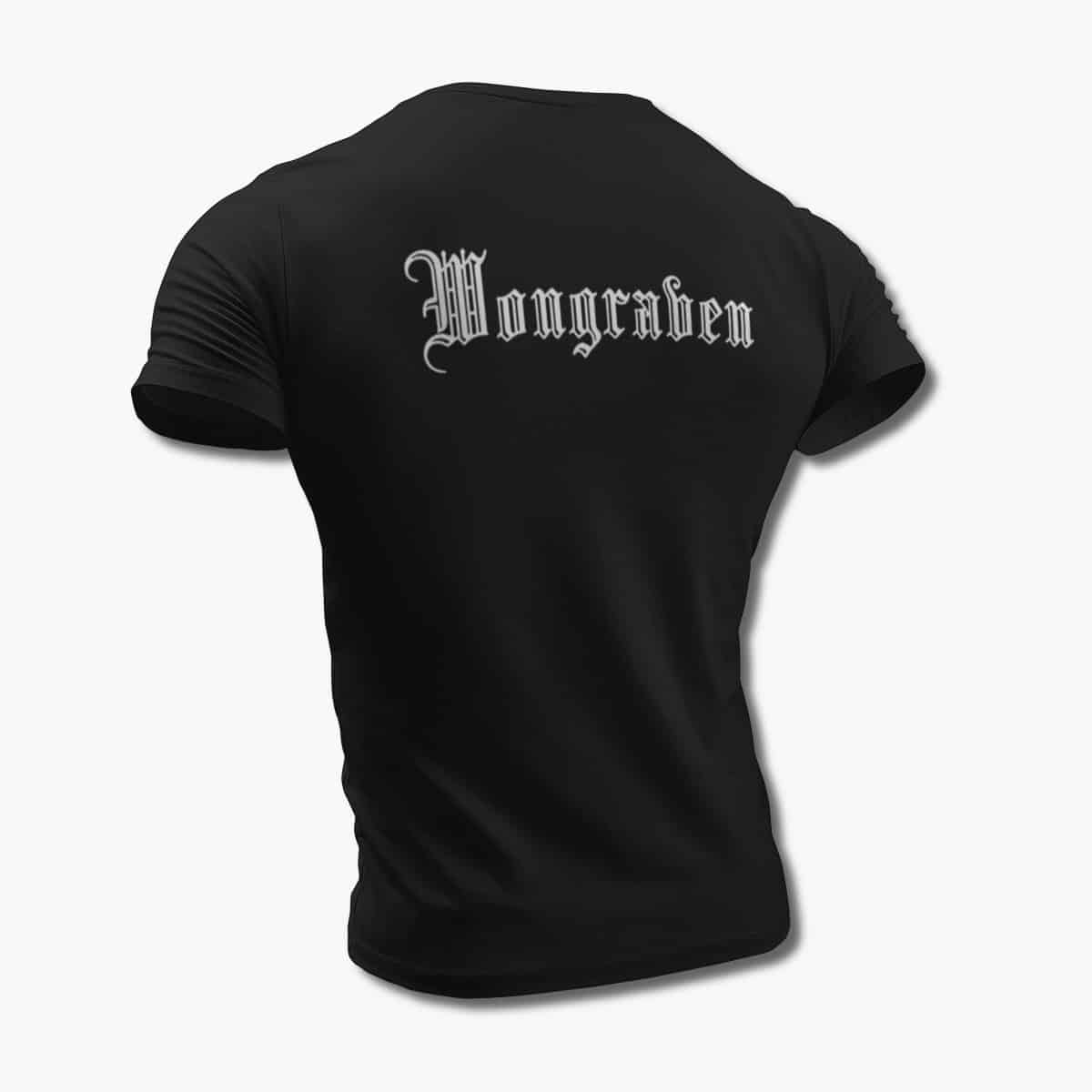 Wongraven T-Shirt, Wongraven Logo Black Tee Shirt, Folk Metal Merchandise