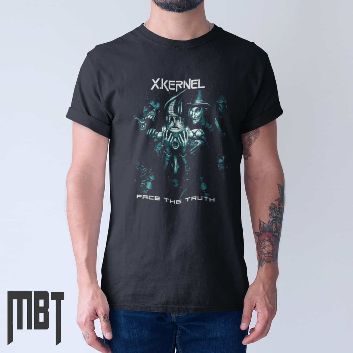 X-Kernel T-Shirt, X-Kernel Face The Truth Tee Shirt, Metal Merch