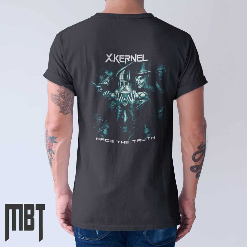 X-Kernel T-Shirt, X-Kernel Face The Truth Tee Shirt, Metal Merch