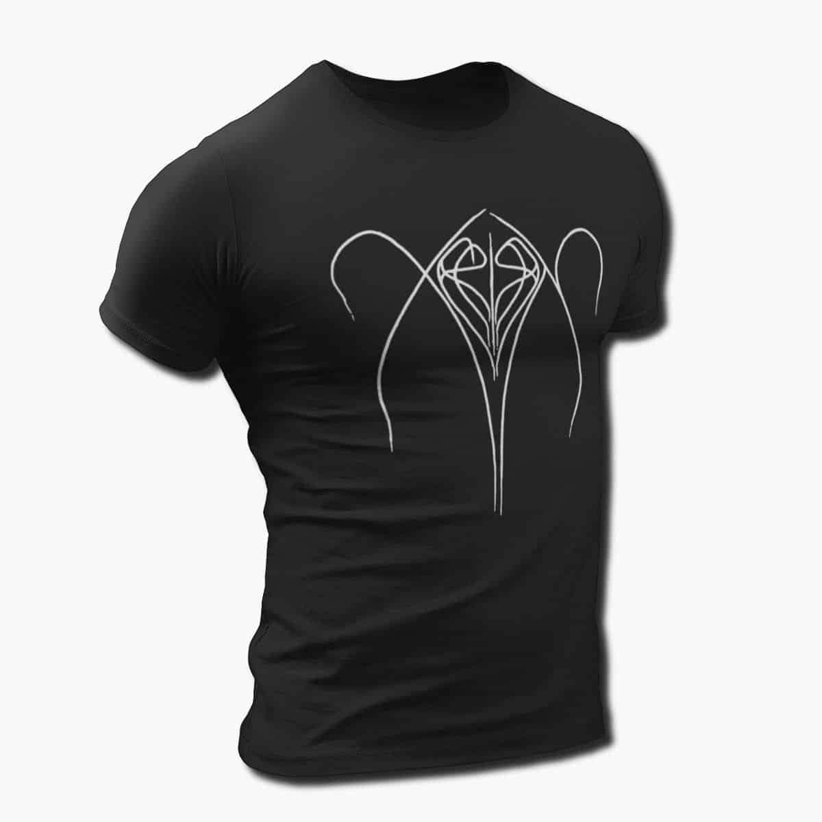Xerion Band T-Shirt, Xerión Logo Tee Shirt, Pagan Black, Black Metal Merchandise